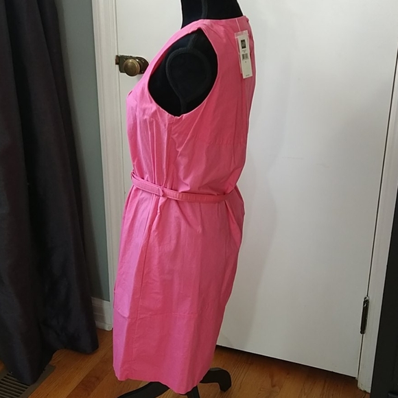 NWT Gap Pink Belted Cotton Sun Dress - Picture 2 of 10